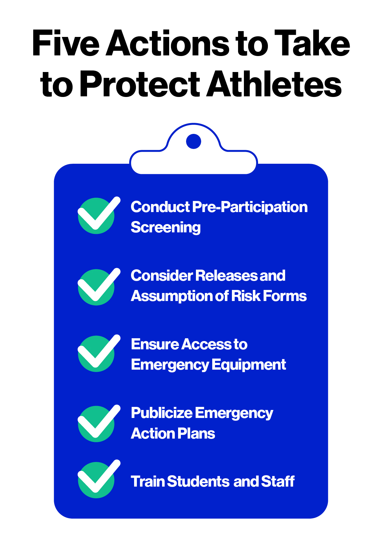 five actions to protect athletes